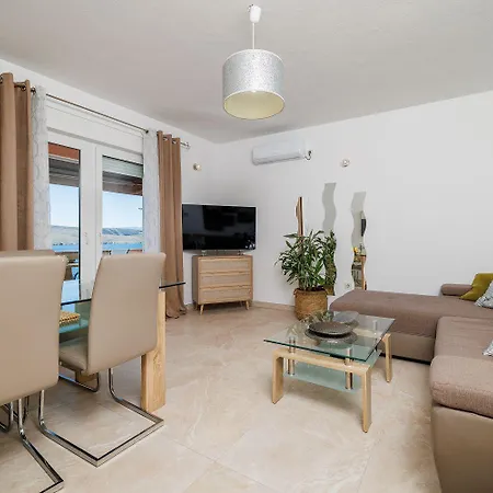 Balkon Mit Meerblick Direkt Am Appartement Jadranovo